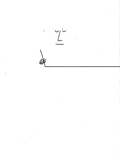 Family Los Angeles - The Line by Saul Steinberg
